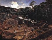 Johann Georg Grimm Waterfall in Teresopolis Sweden oil painting artist